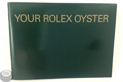 Rolex booklet your rolex oyster